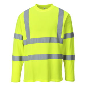 Portwest S278 - Hi-Vis hosszú ujjú pólóing, sárga termék fő termékképe