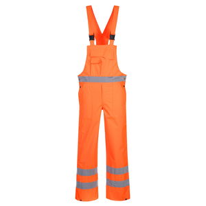 Portwest S388 - Hi-Vis béleletlen mellesnadrág, narancs termék fő termékképe