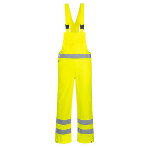 Portwest S388 - Hi-Vis béleletlen mellesnadrág, sárga termék fő termékképe