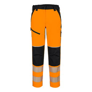 Portwest T141 - PW3 Hi-Vis női stretch nadrág, narancs/fekete termék fő termékképe