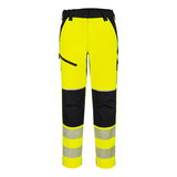 Portwest T141 - PW3 Hi-Vis női stretch nadrág, sárga/fekete