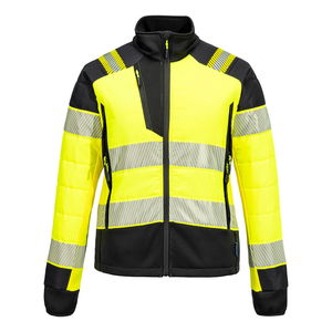 Portwest T171 - PW3 Hi-Vis női Hybrid Baffle kabát, sárga/fekete termék fő termékképe