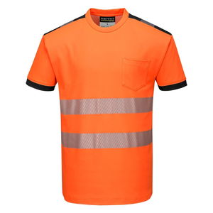 Portwest T181 - PW3 Hi-Vis jól láthatósági póló, narancs/fekete termék fő termékképe