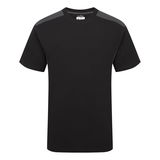 Portwest W1660 - Kéttónusú póló S/S, fekete/szürke