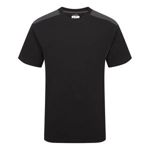 Portwest W1660 - Kéttónusú póló S/S, fekete/szürke termék fő termékképe