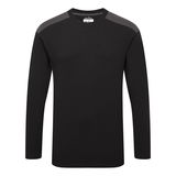 Portwest W1664 - Kéttónusú hosszú ujjú póló L/S, fekete/szürke