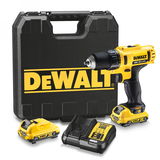 Dewalt DCD710D2 akkumulátoros fúró-csavarozó (2 x 2.0 Ah Li-ion akkuval, kofferben)