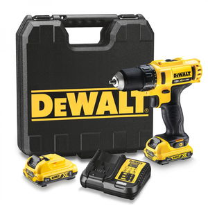 Dewalt DCD710D2 akkumulátoros fúró-csavarozó (2 x 2.0 Ah Li-ion akkuval, kofferben) termék fő termékképe