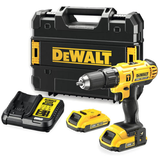 Dewalt DCD776D2T akkus ütvefúró-csavarozó (2 x 2.0 Ah Li-ion akkuval, TSTAK kofferben)