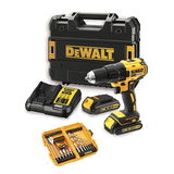 Dewalt DCD777S2K szénkefe nélküli akkus fúró-csavarozó (2 x 1.5 Ah Li-ion akkuval, TSTAK kofferben) + fúró- és csavarbehajtó bitkészlet