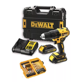 Dewalt DCD777D2K szénkefe nélküli akkus fúró-csavarozó (2 x 2.0 Ah Li-ion akkuval, TSTAK kofferben) + DT71501 fúró- és csavarbehajtó bitkészlet (56 db)