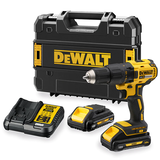 Dewalt DCD777L2T szénkefe nélküli akkus fúró-csavarozó (2 x 3.0 Ah Li-ion akkuval, TSTAK koffer)