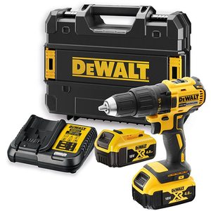 Dewalt DCD777M2T szénkefe nélküli akkus fúró-csavarozó (2 x 4.0 Ah Li-ion akkuval, TSTAK kofferben) termék fő termékképe