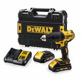 Dewalt DCD778L2T akkus ütvefúró-csavarozó (2 x 3.0 Ah Li-ion akkuval, TSTAK kofferben)