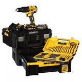 Dewalt DCD778S2K akkus ütvefúró-csavarozó (2 x 1.5 Ah Li-ion akkuval, TSTAK koffer, TSTAK szortimenter) + DT7156 fúrószár készlet (100 db)