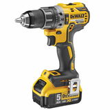 Dewalt DCD791P2 szénkefe nélküli akkus fúró-csavarozó (2 x 5.0 Ah Li-ion akkuval, kofferben)