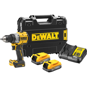 Dewalt DCD800E2T szénkefe nélküli akkus fúró-csavarozó (2 x 1.7 Ah Powerstack Li-ion akkuval, TSTAK kofferben) termék fő termékképe