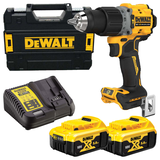 Dewalt DCD805P2T szénkefe nélküli akkus ütvefúró-csavarozó (2 x 5.0 Ah Li-ion akkuval, TSTAK kofferben)