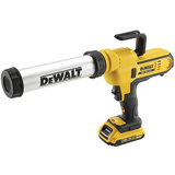 Dewalt DCE571D1 akkus tömítőanyag kinyomó pisztoly (1 x 2.0 Ah Li-ion akkuval, kofferben)