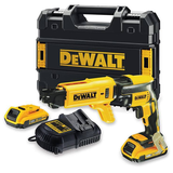 Dewalt DCF620D2K szénkefe nélküli akkus gipszkarton csavarozó (2 x 2.0 Ah Li-ion akkuval, TSTAK kofferben)