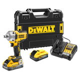 Dewalt DCF891H2T szénkefe nélküli akkus ütvecsavarozó (2 x 5.0 Ah Li-ion akkuval, TSTAK kofferben)