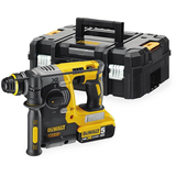 Dewalt DCH273P2T szénkefe nélküli akkus SDS-plus fúró-vésőkalapács (2 x 5.0 Ah Li-ion akkuval, TSTAK kofferben)