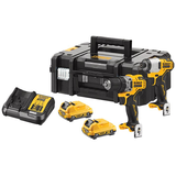 Dewalt DCK2110L2T akkus gépcsomag (2 x 3.0 Ah Li-ion akkuval, TSTAK kofferben)