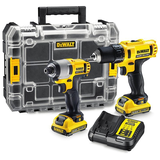 Dewalt DCK211D2T akkus gépcsomag (2 x 2.0 Ah Li-ion akkuval, TSTAK tárolóval)