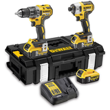 Dewalt DCK266P3 akkus gépcsomag, 2 gépes (3 x 5.0 Ah Li-ion akkuval, kofferben)