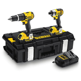 Dewalt DCK285M2 akkus gépcsomag, 2 gépes (2 x 4.0 Ah Li-ion akkuval, kofferben)