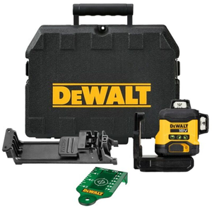 Dewalt DCLE34031N akkumulátoros kompakt 3x360° lézer - zöld (akku és töltő nélkül, kofferben) termék fő termékképe