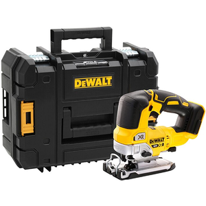 Dewalt DCS334NT szénkefe nélküli akkus dekopírfűrész (akku és töltő nélkül, kofferben) termék fő termékképe