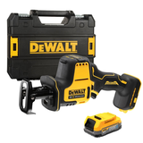 Dewalt DCS369E1T szénkefe nélküli akkus kardfűrész (1 x 1.7 Ah Powerstack Li-ion akkuval, TSTAK kofferben)