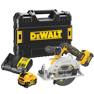 Dewalt DCS512P2 szénkefe nélküli akkumulátoros körfűrész (2 x 5.0 Ah Li-ion akkuval, TSTAK kofferben) termék fő termékképe