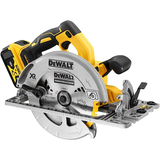 Dewalt DCS572P2 szénkefe nélküli akkus körfűrész (2 x 5.0 Ah Li-ion akkuval, TSTAK kofferben)