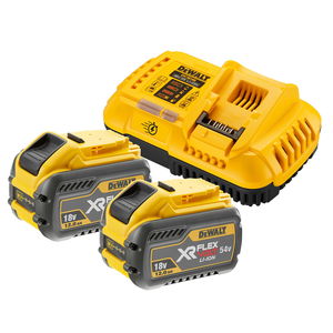 Dewalt DCB118Y2 18/54V 2 x 12.0 Ah XR FLEXVOLT akku csomag termék fő termékképe