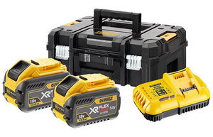 Dewalt DCB118Y2T 18/54V 2 x 12.0 Ah XR FLEXVOLT akku csomag TSTAK kofferben termék fő termékképe