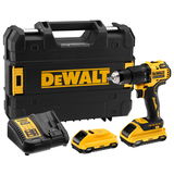 Dewalt DCD709L2T szénkefe nélküli akkus ütvefúró-csavarozó (2 x 3.0 Ah Li-ion akkuval, TSTAK kofferben)