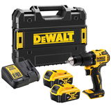 Dewalt DCD709M2T szénkefe nélküli akkus ütvefúró-csavarozó (2 x 4.0 Ah Li-ion akkuval, TSTAK kofferben)