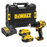 Dewalt DCD709P2T szénkefe nélküli akkus ütvefúró-csavarozó (2 x 5.0 Ah Li-ion akkuval, TSTAK kofferben)