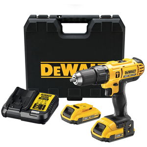 Dewalt DCD776D2 akkus ütvefúró-csavarozó (2 x 2.0 Ah Li-ion akkuval, kofferben) termék fő termékképe