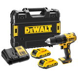 Dewalt DCD778D2T akkus ütvefúró-csavarozó (2 x 2.0 Ah Li-ion akkuval, TSTAK kofferben)