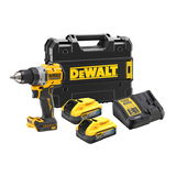 Dewalt DCD800H2T szénkefe nélküli akkus fúró-csavarozó (2 x 5.0 Ah Powerstack Li-ion akkuval, TSTAK kofferben)