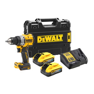 Dewalt DCD800H2T szénkefe nélküli akkus fúró-csavarozó (2 x 5.0 Ah Powerstack Li-ion akkuval, TSTAK kofferben) termék fő termékképe