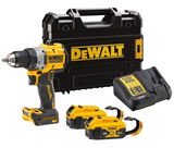 Dewalt DCD800P2LRT szénkefe nélküli akkus fúró-csavarozó (2 x 5.0 Ah akasztós Li-ion akkuval, TSTAK kofferben)