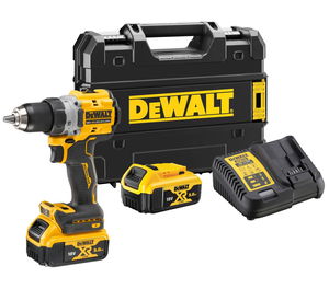 Dewalt DCD800P2T szénkefe nélküli akkus fúró-csavarozó (2 x 5.0 Ah Li-ion akkuval, TSTAK kofferben) termék fő termékképe