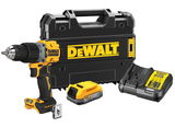 Dewalt DCD805E1T szénkefe nélküli akkus ütvefúró-csavarozó (1 x 1.7 Ah Powerstack Li-ion akkuval, TSTAK kofferben)