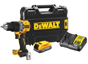 Dewalt DCD805E1T szénkefe nélküli akkus ütvefúró-csavarozó (1 x 1.7 Ah Powerstack Li-ion akkuval, TSTAK kofferben) termék fő termékképe