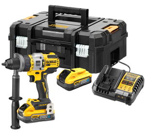 Dewalt DCD999H2T szénkefe nélküli akkus ütvefúró-csavarozó (2 x 5.0 Ah Powerstack Li-ion akkuval, TSTAK kofferben) termék fő termékképe