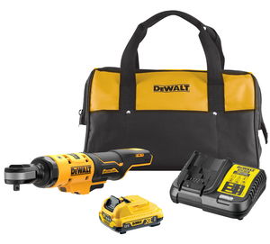 Dewalt DCF503D1 szénkefe nélküli akkumulátoros racsnis csavarkulcs, 3/8" (1 x 2.0 Ah Li-ion akkuval, szerszámtáskával) termék fő termékképe